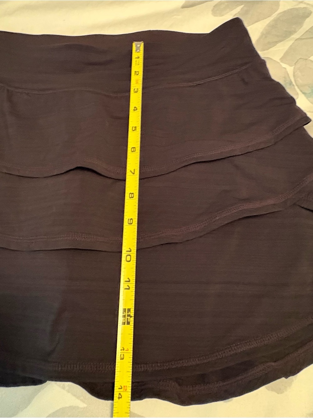 Ideology Black Tiered Ruffle Mini Skirt/Skort - Picture 4 of 7